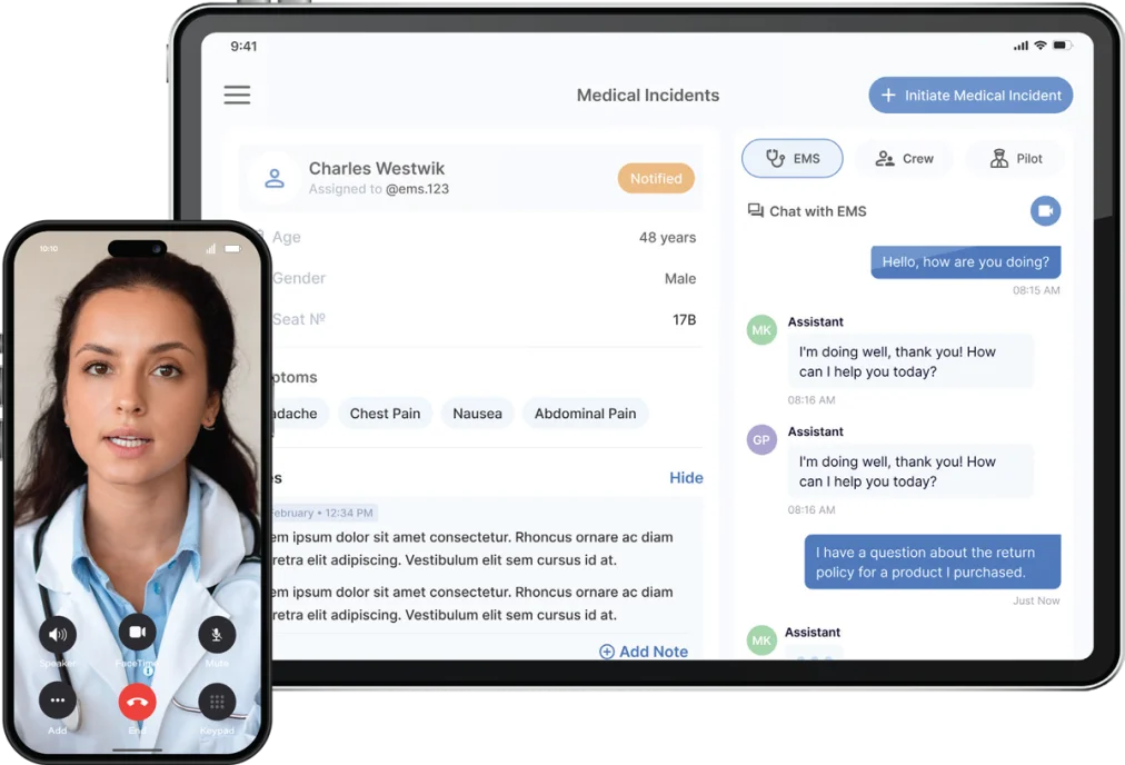 Skali doctor consulting on devices